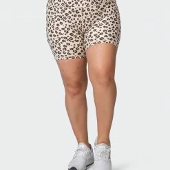 Muscle Nation Superior Squat Pocket Bike Shorts - Cheetah Print