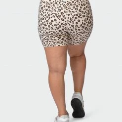 Muscle Nation Superior Squat Pocket Bike Shorts - Cheetah Print
