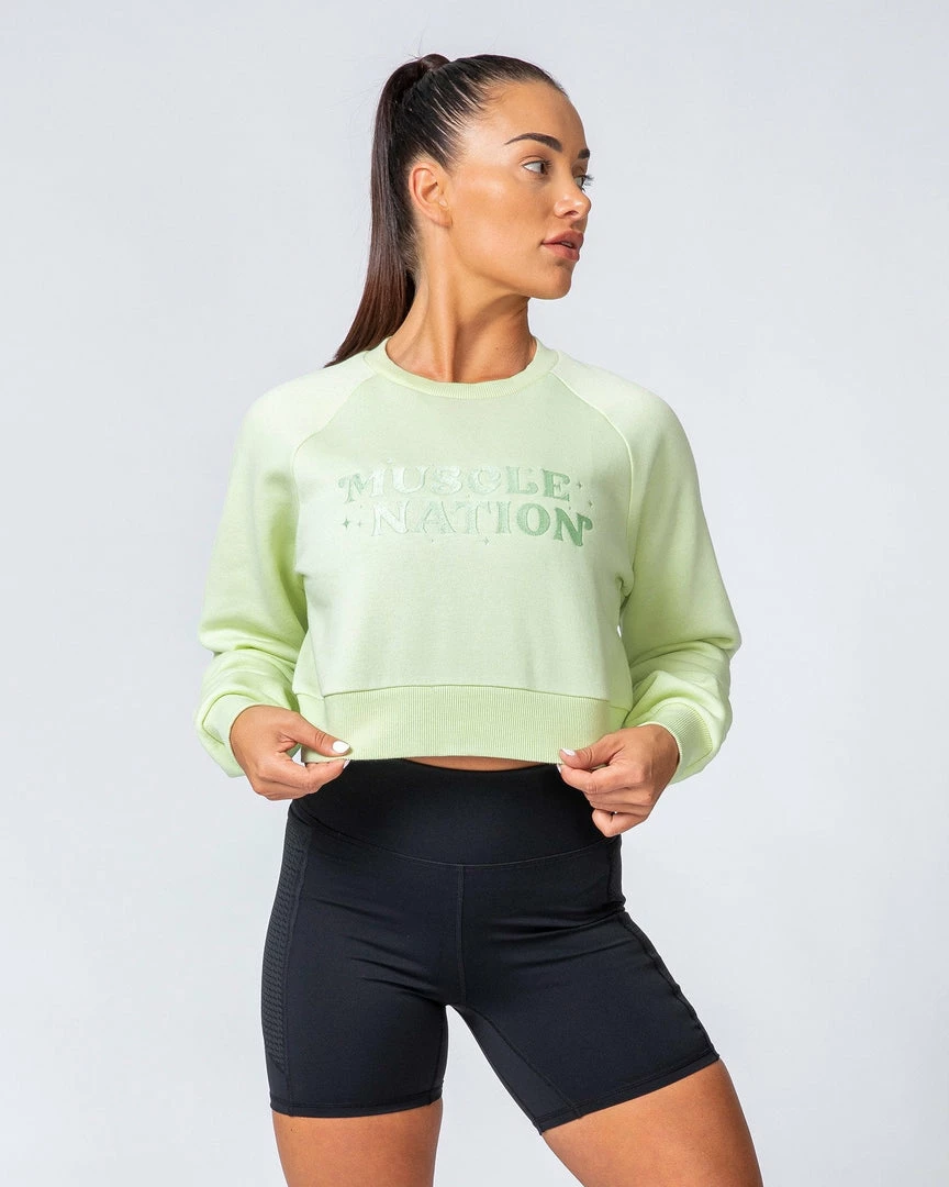 Muscle Nation Supernova Pullover - Minty Womens 3 Muscle Nation Supernova Pullover - Minty Womens