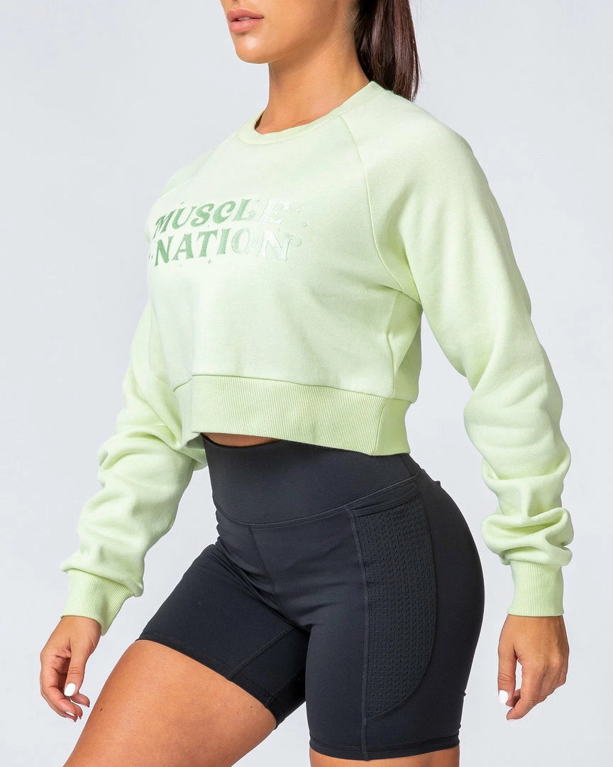 Muscle Nation Supernova Pullover - Minty Womens 6 Muscle Nation Supernova Pullover - Minty Womens