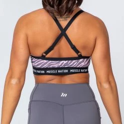 Muscle Nation Superset Bra - Tri Stripe/Black