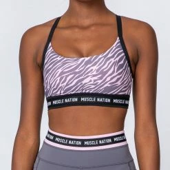 Muscle Nation Superset Bra - Tri Stripe/Black