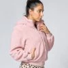 Muscle Nation Teddy Jacket - Blush Best Sellers 2 Muscle Nation Teddy Jacket - Blush Best Sellers