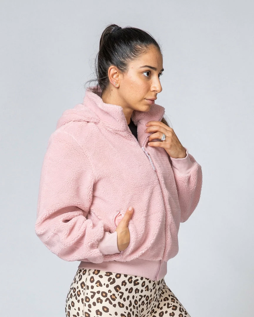 Muscle Nation Teddy Jacket - Blush Best Sellers 3 Muscle Nation Teddy Jacket - Blush Best Sellers