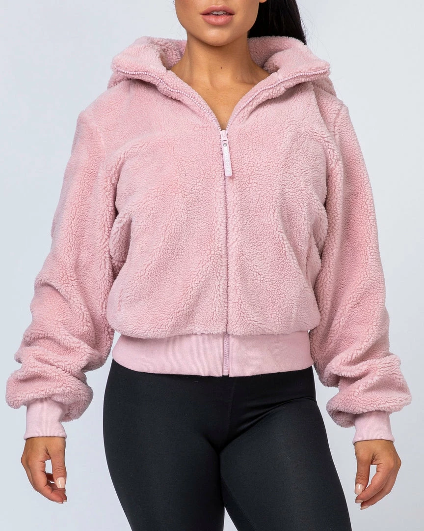 Muscle Nation Teddy Jacket - Blush Best Sellers 4 Muscle Nation Teddy Jacket - Blush Best Sellers