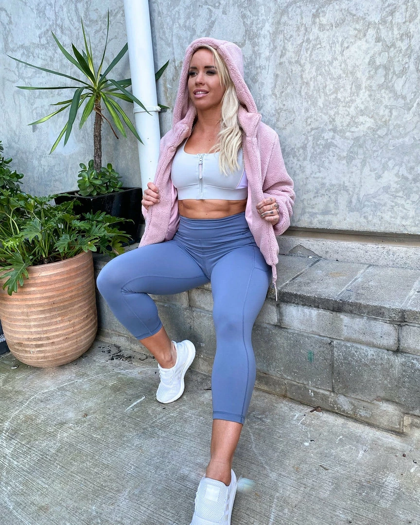 Muscle Nation Teddy Jacket - Blush Best Sellers 8 Muscle Nation Teddy Jacket - Blush Best Sellers