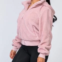 Muscle Nation Teddy Jacket - Blush Best Sellers 17 Muscle Nation Teddy Jacket - Blush Best Sellers