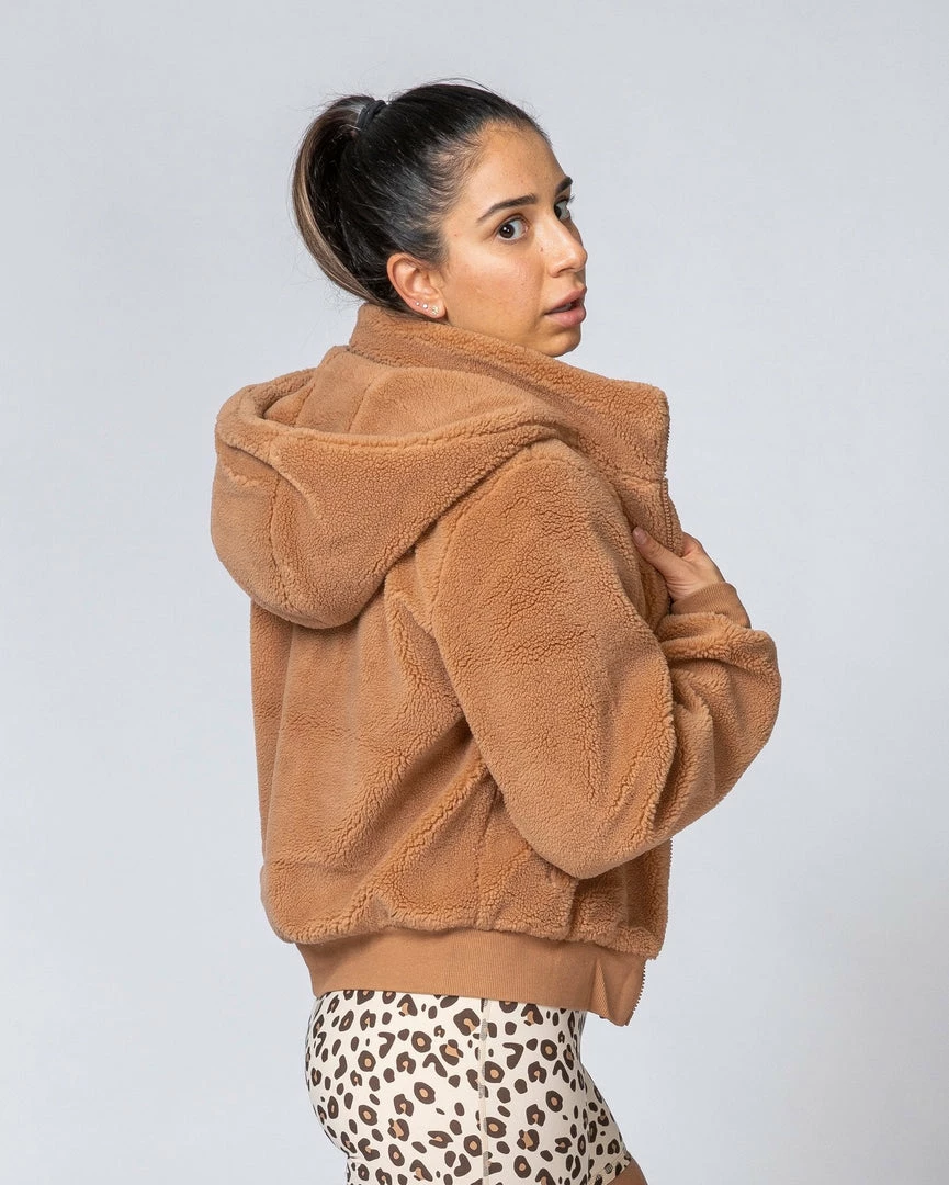 Muscle Nation Best Sellers Teddy Jacket - Teddy Brown 3 Muscle Nation Best Sellers Teddy Jacket - Teddy Brown