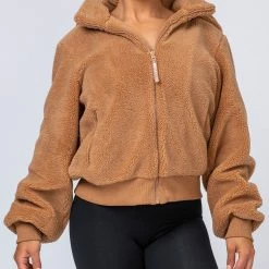 Muscle Nation Best Sellers Teddy Jacket - Teddy Brown