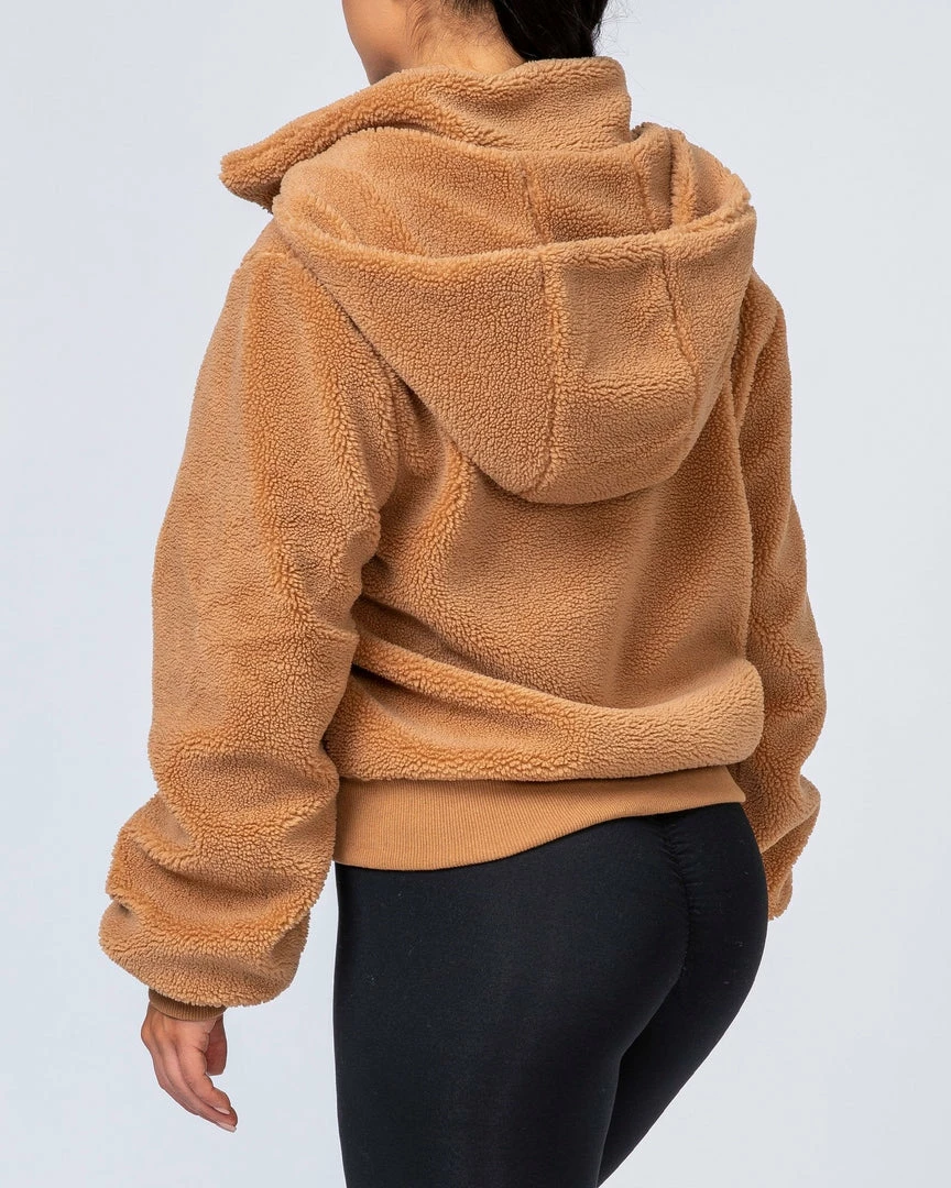 Muscle Nation Best Sellers Teddy Jacket - Teddy Brown 5 Muscle Nation Best Sellers Teddy Jacket - Teddy Brown