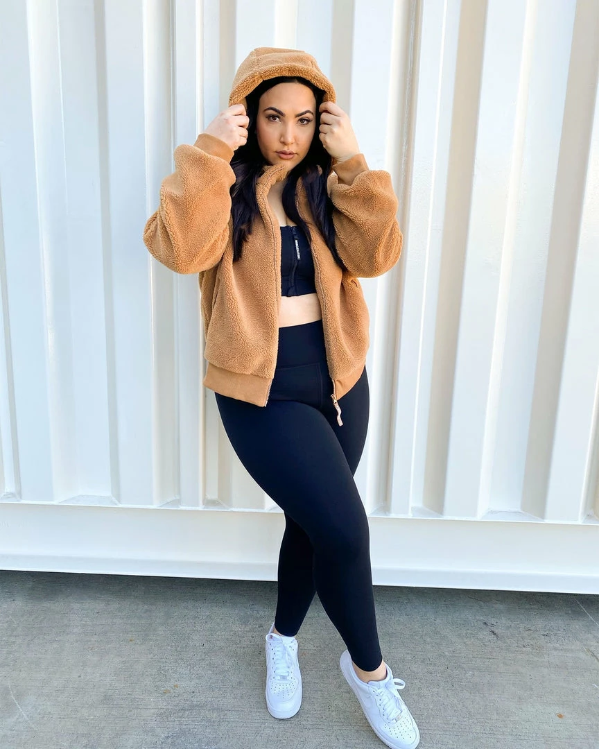 Muscle Nation Best Sellers Teddy Jacket - Teddy Brown 6 Muscle Nation Best Sellers Teddy Jacket - Teddy Brown