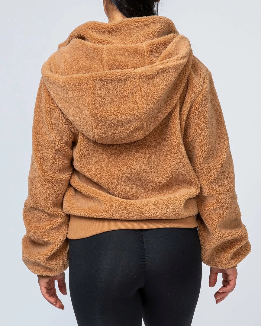 Muscle Nation Best Sellers Teddy Jacket - Teddy Brown 10 Muscle Nation Best Sellers Teddy Jacket - Teddy Brown