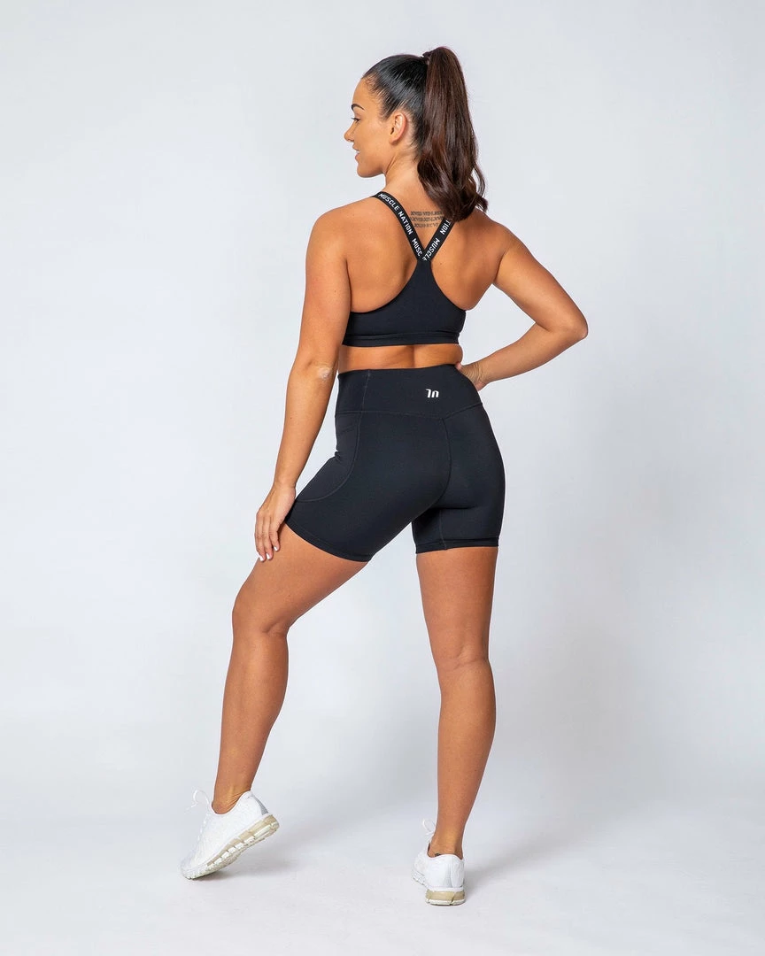 Muscle Nation Tempo Bra - Black Womens 4 Muscle Nation Tempo Bra - Black Womens