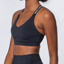 Muscle Nation Tempo Bra - Black Womens 14 Muscle Nation Tempo Bra - Black Womens
