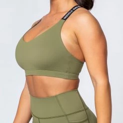 Muscle Nation Womens Tempo Bra - Olive
