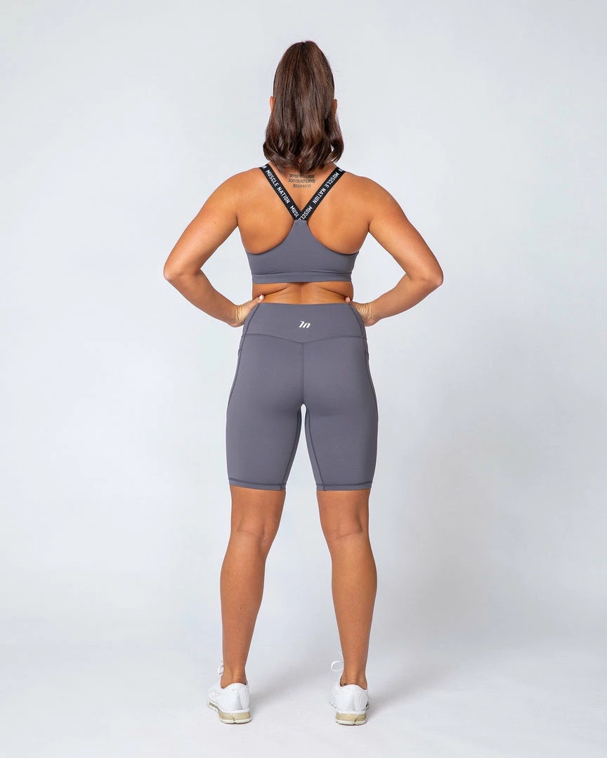 Muscle Nation Tempo Bra - Sleet Grey Womens 4 Muscle Nation Tempo Bra - Sleet Grey Womens