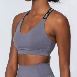 Muscle Nation Tempo Bra - Sleet Grey Womens 14 Muscle Nation Tempo Bra - Sleet Grey Womens