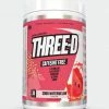 Muscle Nation 30% EOFY SALE THREE D Pre Workout Pump Caffeine Free - Sour Watermelon - 30 Serves