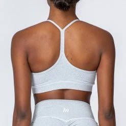 Muscle Nation Tone Bra - Ash Grey Womens