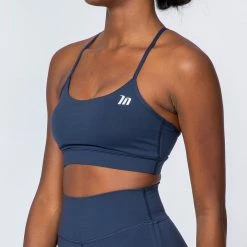 Muscle Nation Tone Bra - Navy 30% EOFY SALE