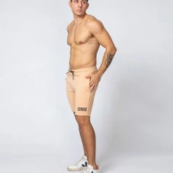 Muscle Nation Ultimate Tapered Fit Shorts - Biscuit 12 Muscle Nation Ultimate Tapered Fit Shorts - Biscuit