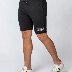Muscle Nation Ultimate Tapered Fit Shorts - Black Mens