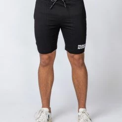 Muscle Nation Ultimate Tapered Fit Shorts - Black Mens