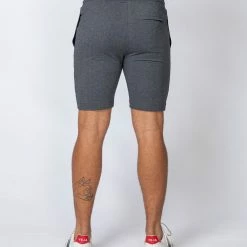 Muscle Nation Mens Ultimate Tapered Fit Shorts - Dark Grey 12 Muscle Nation Mens Ultimate Tapered Fit Shorts - Dark Grey