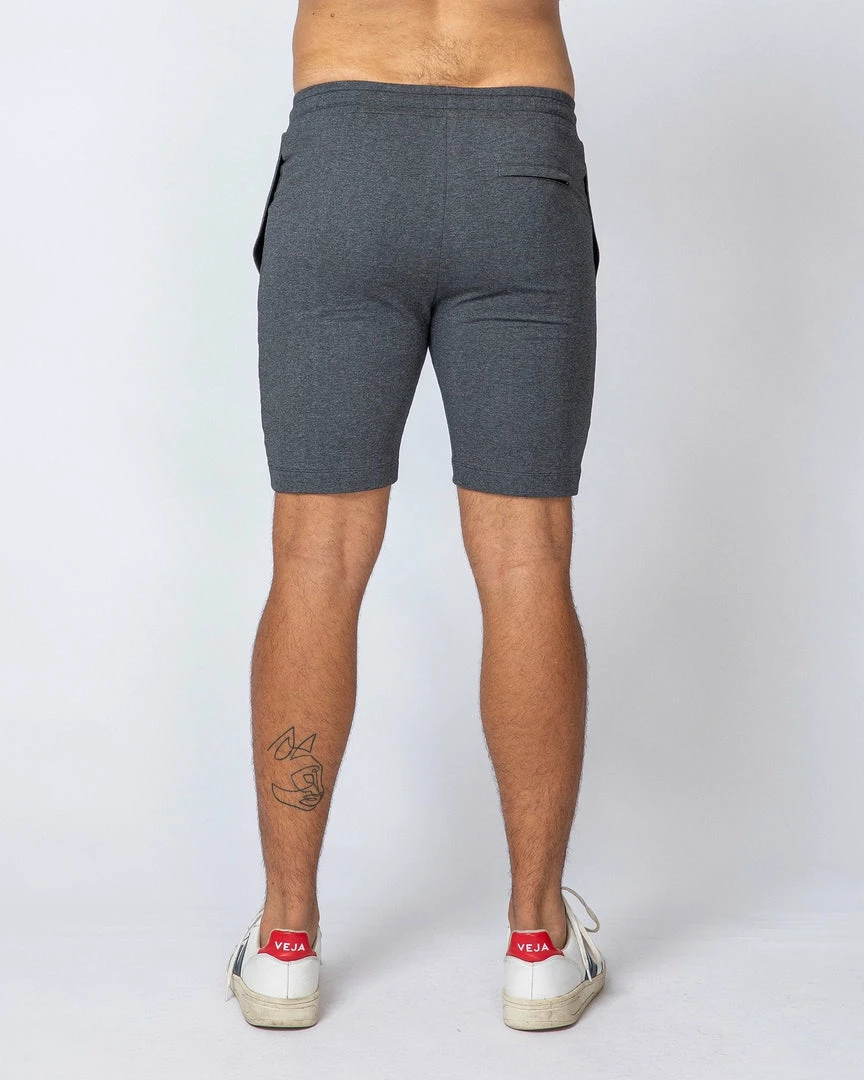 Muscle Nation Mens Ultimate Tapered Fit Shorts - Dark Grey 6 Muscle Nation Mens Ultimate Tapered Fit Shorts - Dark Grey