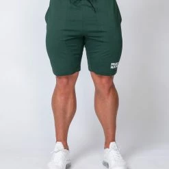 Muscle Nation Ultimate Tapered Fit Shorts - Jade Green