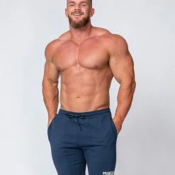 Muscle Nation Mens Ultimate Tapered Fit Shorts - Navy