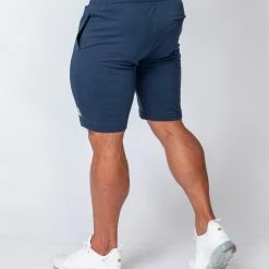 Muscle Nation Mens Ultimate Tapered Fit Shorts - Navy