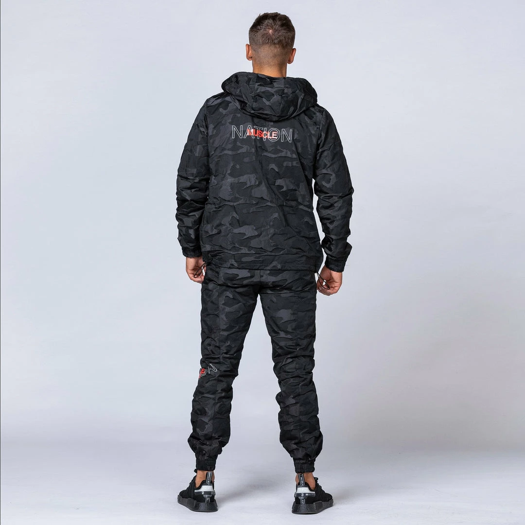 Muscle Nation Unisex Tracksuit Jacket - Black Camo Womens 12 Muscle Nation Unisex Tracksuit Jacket - Black Camo Womens