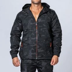 Muscle Nation Unisex Tracksuit Jacket - Black Camo Womens 15 Muscle Nation Unisex Tracksuit Jacket - Black Camo Womens