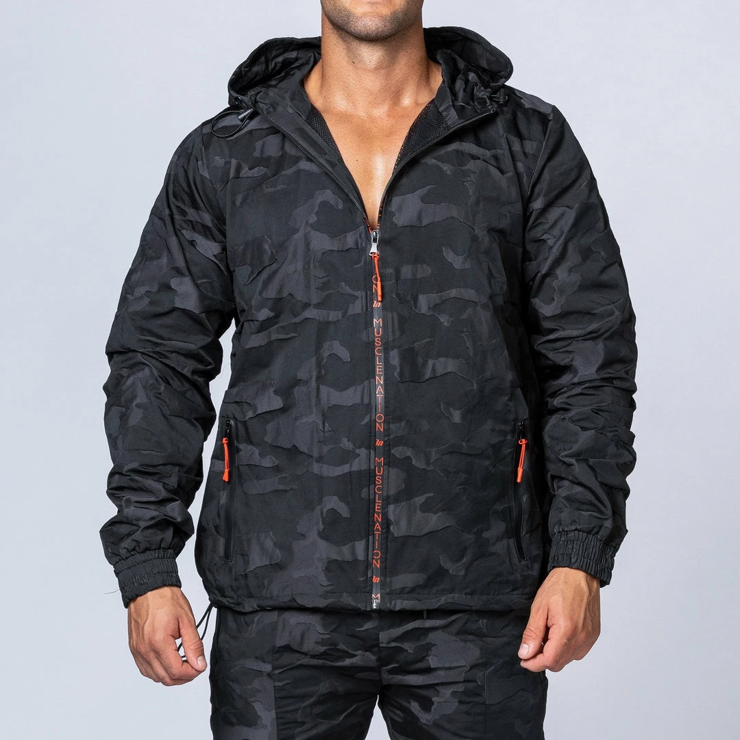 Muscle Nation Unisex Tracksuit Jacket - Black Camo Womens 5 Muscle Nation Unisex Tracksuit Jacket - Black Camo Womens