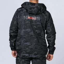 Muscle Nation Unisex Tracksuit Jacket - Black Camo Womens 16 Muscle Nation Unisex Tracksuit Jacket - Black Camo Womens