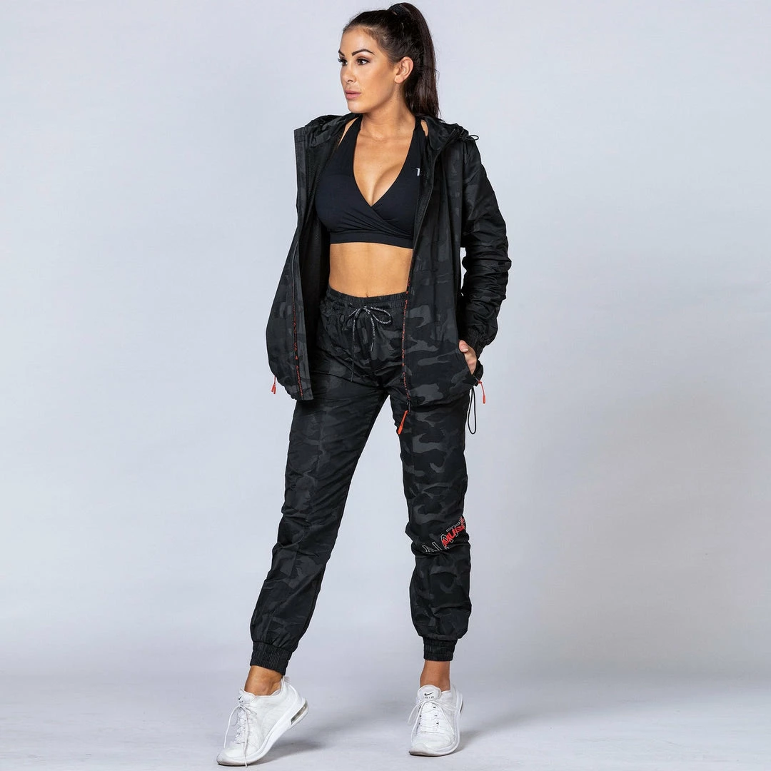 Muscle Nation Unisex Tracksuit Jacket - Black Camo Womens 8 Muscle Nation Unisex Tracksuit Jacket - Black Camo Womens