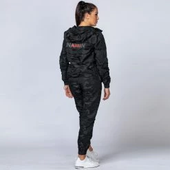 Muscle Nation Unisex Tracksuit Jacket - Black Camo Womens 20 Muscle Nation Unisex Tracksuit Jacket - Black Camo Womens