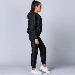 Muscle Nation Unisex Tracksuit Jacket - Black Camo Womens 21 Muscle Nation Unisex Tracksuit Jacket - Black Camo Womens