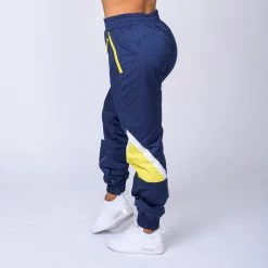 Muscle Nation Unisex Retro Tracksuit Pants - Navy / Yellow 12 Muscle Nation Unisex Retro Tracksuit Pants - Navy / Yellow