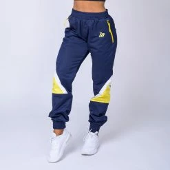 Muscle Nation Unisex Retro Tracksuit Pants - Navy / Yellow 13 Muscle Nation Unisex Retro Tracksuit Pants - Navy / Yellow