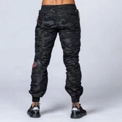 Muscle Nation Unisex Tracksuit Pants - Black Camo 19 Muscle Nation Unisex Tracksuit Pants - Black Camo