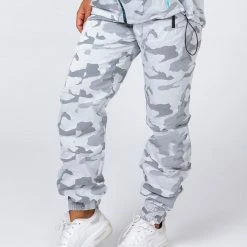 Muscle Nation Unisex Tracksuit Pants - Snow Camo