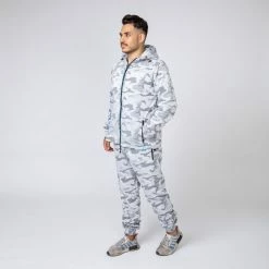 Muscle Nation Unisex Tracksuit Pants - Snow Camo