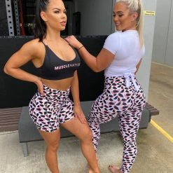 Muscle Nation V Wrap High Waist Bike Shorts- Featherweight Womens