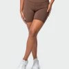 Muscle Nation V1 Butter Bike Shorts - Mocha