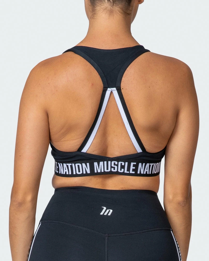 Muscle Nation Vital Bra - Black Womens 4 Muscle Nation Vital Bra - Black Womens