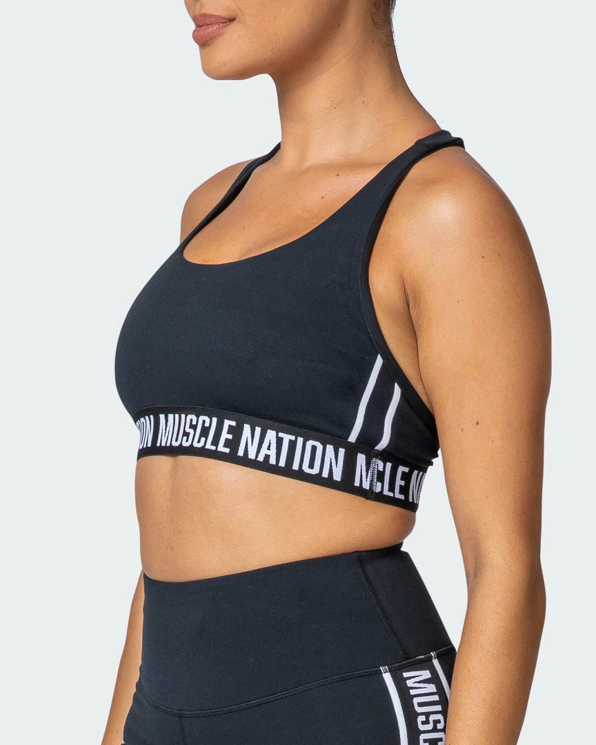 Muscle Nation Vital Bra - Black Womens 7 Muscle Nation Vital Bra - Black Womens