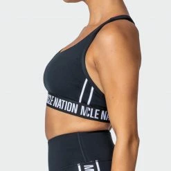 Muscle Nation Vital Bra - Black Womens 14 Muscle Nation Vital Bra - Black Womens