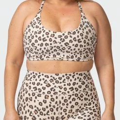 Muscle Nation Womens Wanderlust Bralette - Cheetah Print